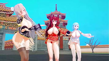 MMD virtual youtubers chinese new year ?KKVMD? (by ????)